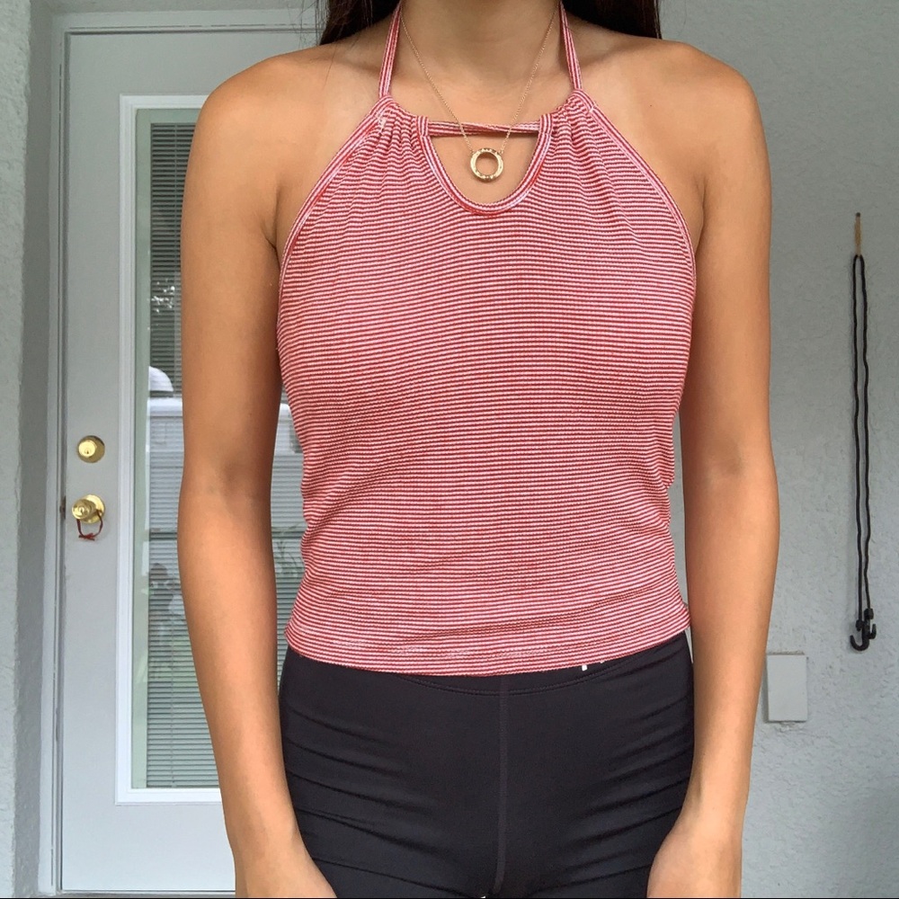 COPY - Brandy Melville striped back halter…